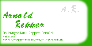 arnold repper business card